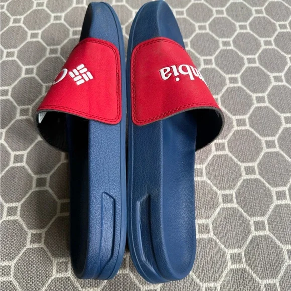 EUC Columbia Red and Blue Slide Sandals Waterproof Casual - Picture 5 of 8